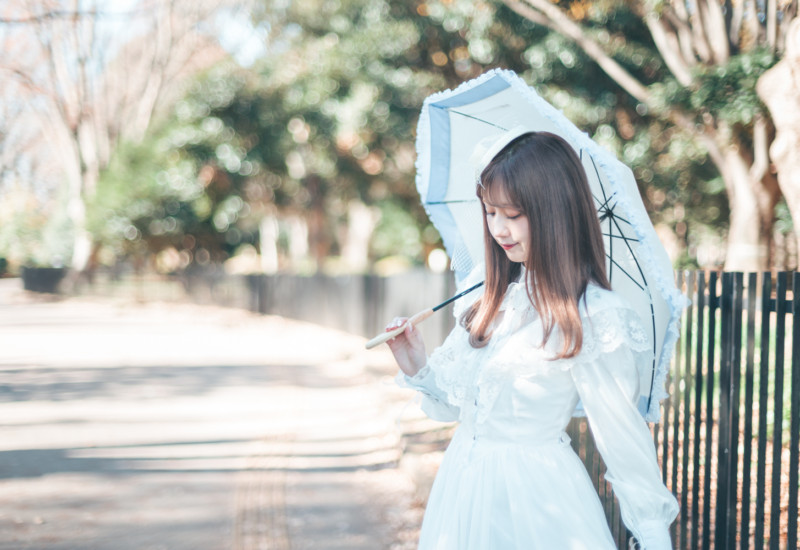 代々木公園歩道ポートレート