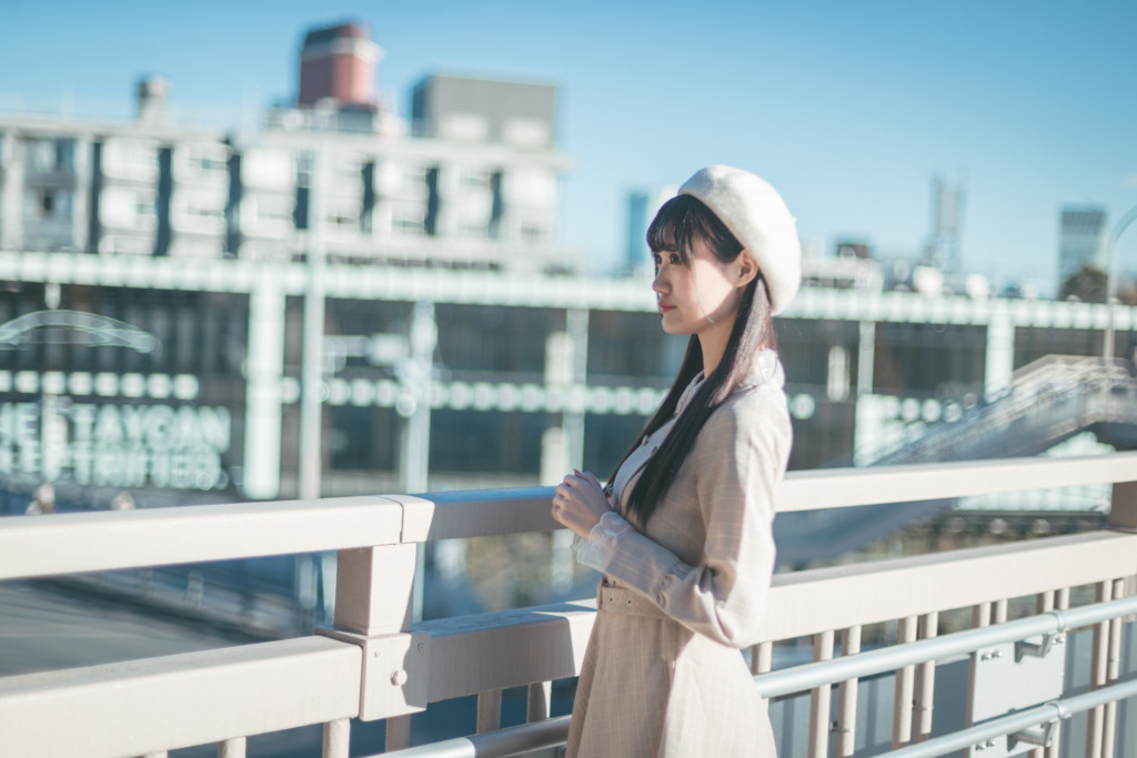 歩道橋ポートレート