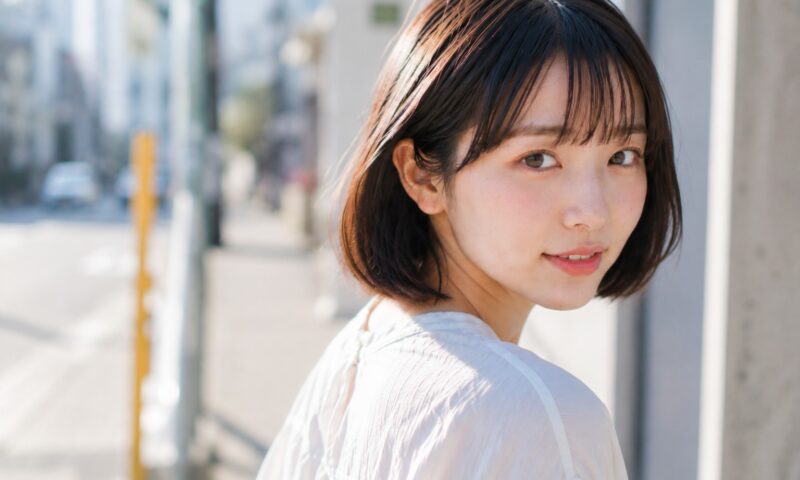 顔アップ構図