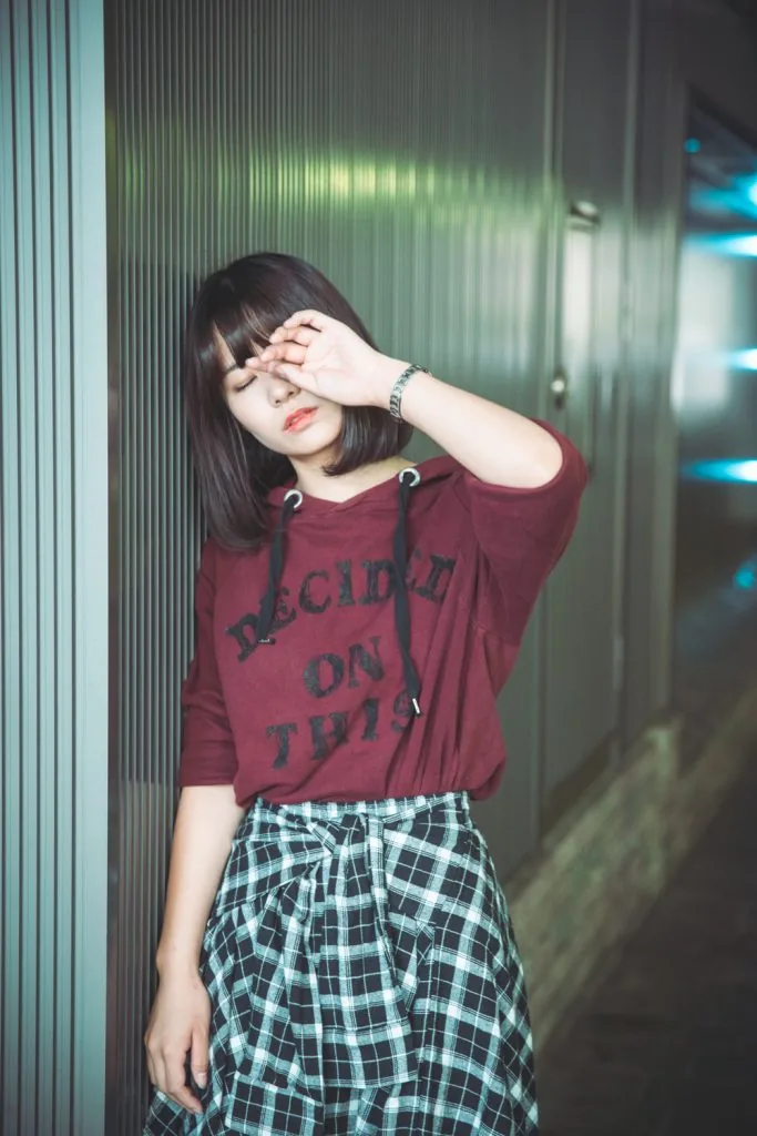 パーカー女子ポートレート 汐留